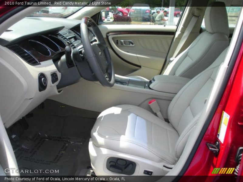 Red Candy Metallic / Light Stone 2010 Ford Taurus Limited