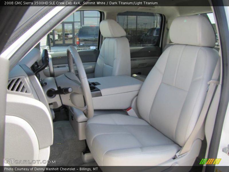 Summit White / Dark Titanium/Light Titanium 2008 GMC Sierra 3500HD SLE Crew Cab 4x4