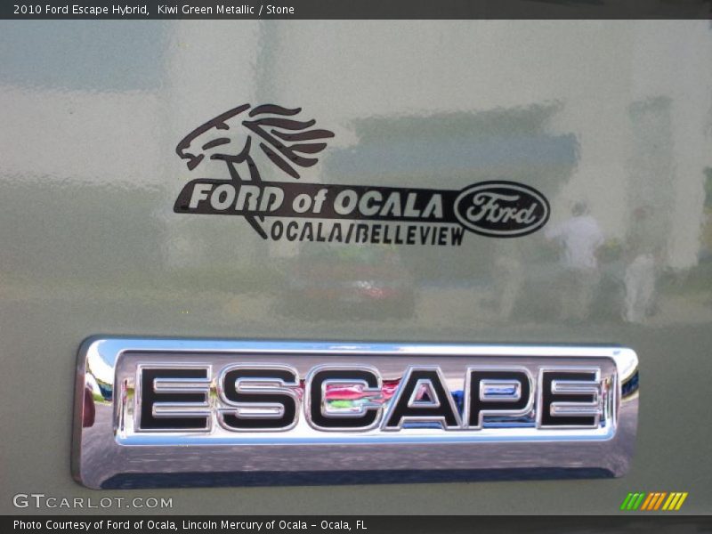 Kiwi Green Metallic / Stone 2010 Ford Escape Hybrid