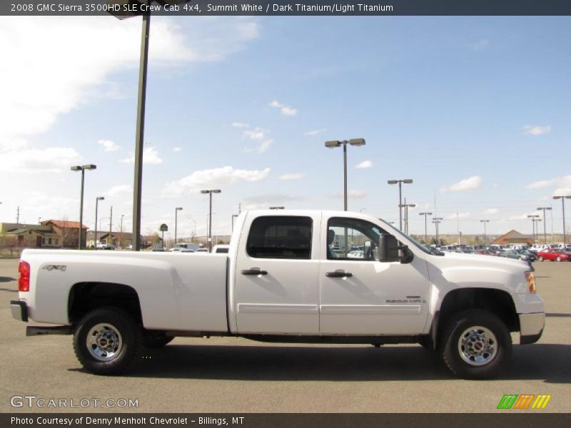 Summit White / Dark Titanium/Light Titanium 2008 GMC Sierra 3500HD SLE Crew Cab 4x4
