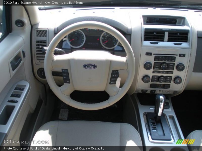 Kiwi Green Metallic / Stone 2010 Ford Escape Hybrid