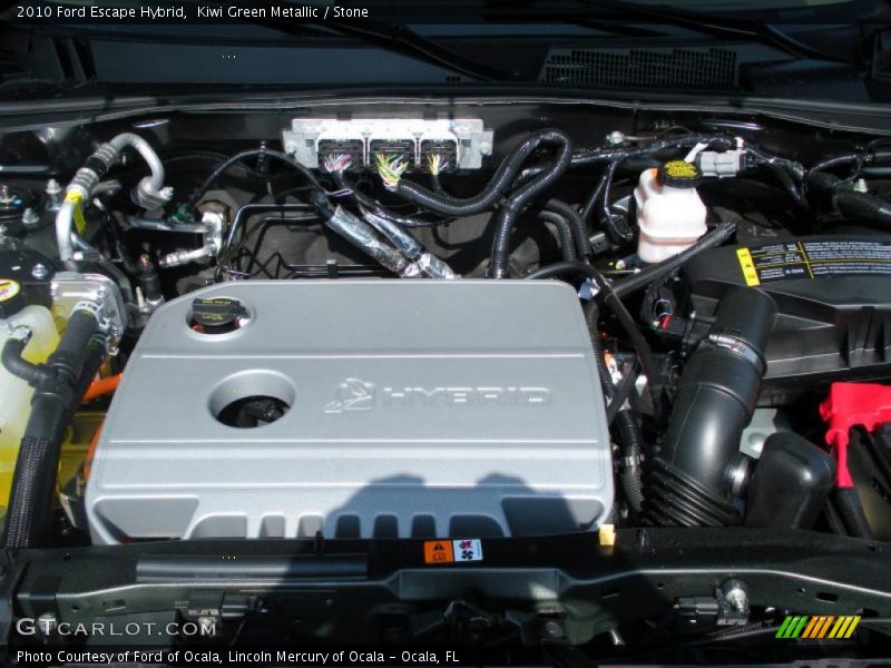 Kiwi Green Metallic / Stone 2010 Ford Escape Hybrid
