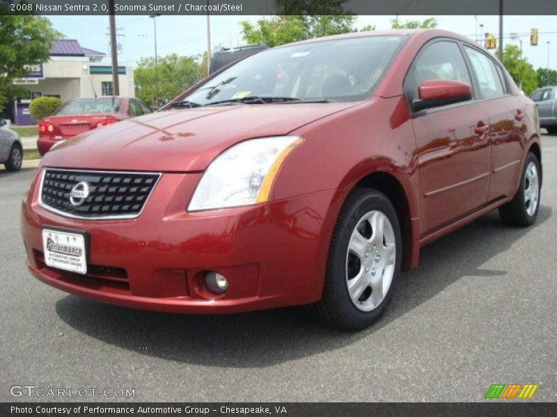 Sonoma Sunset / Charcoal/Steel 2008 Nissan Sentra 2.0
