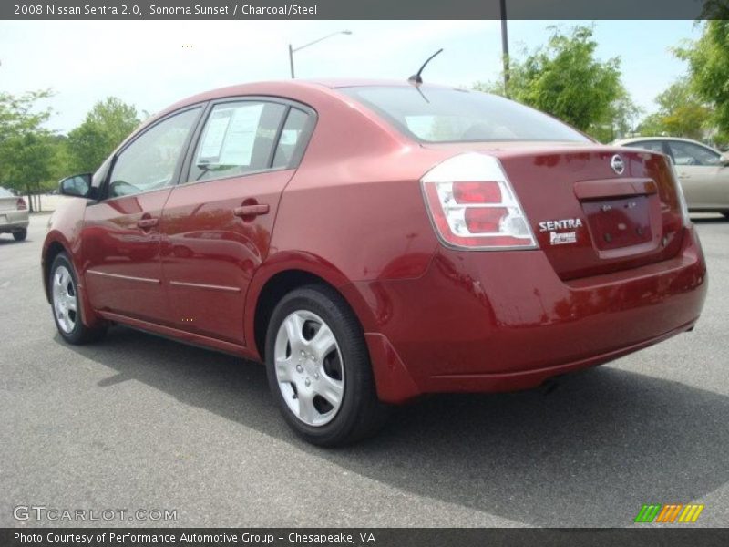Sonoma Sunset / Charcoal/Steel 2008 Nissan Sentra 2.0