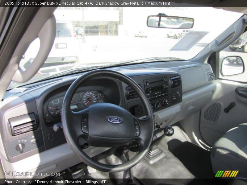 Dark Shadow Grey Metallic / Medium Flint 2005 Ford F350 Super Duty XL Regular Cab 4x4