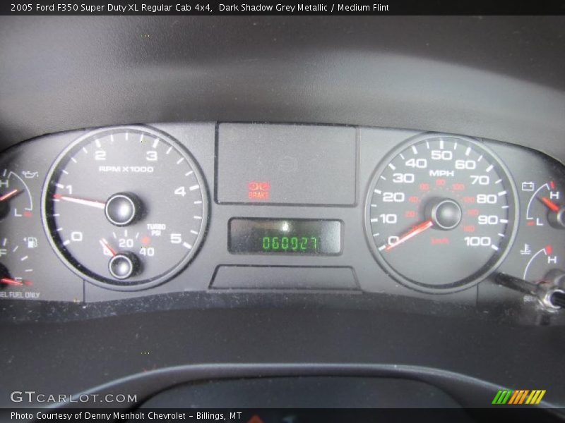 Dark Shadow Grey Metallic / Medium Flint 2005 Ford F350 Super Duty XL Regular Cab 4x4