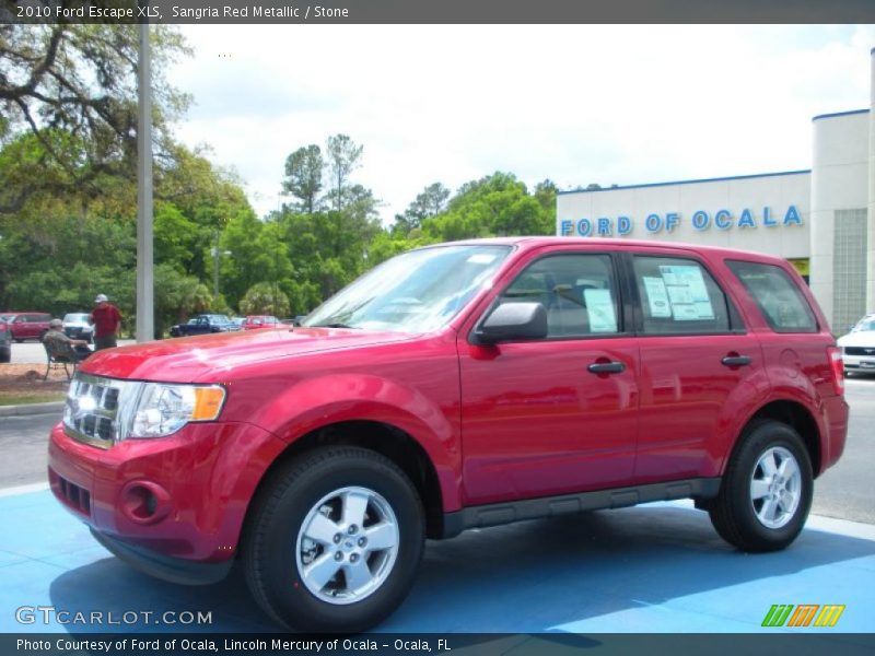 Sangria Red Metallic / Stone 2010 Ford Escape XLS