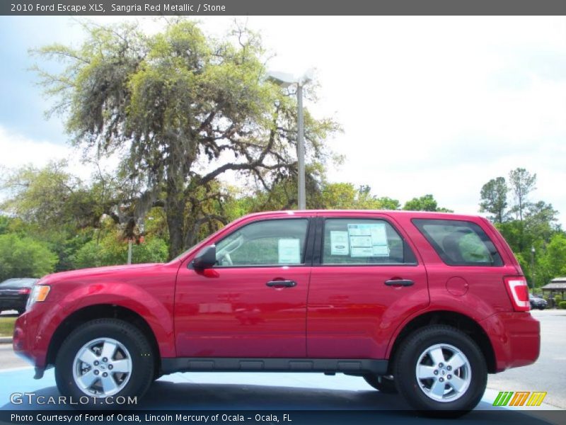 Sangria Red Metallic / Stone 2010 Ford Escape XLS
