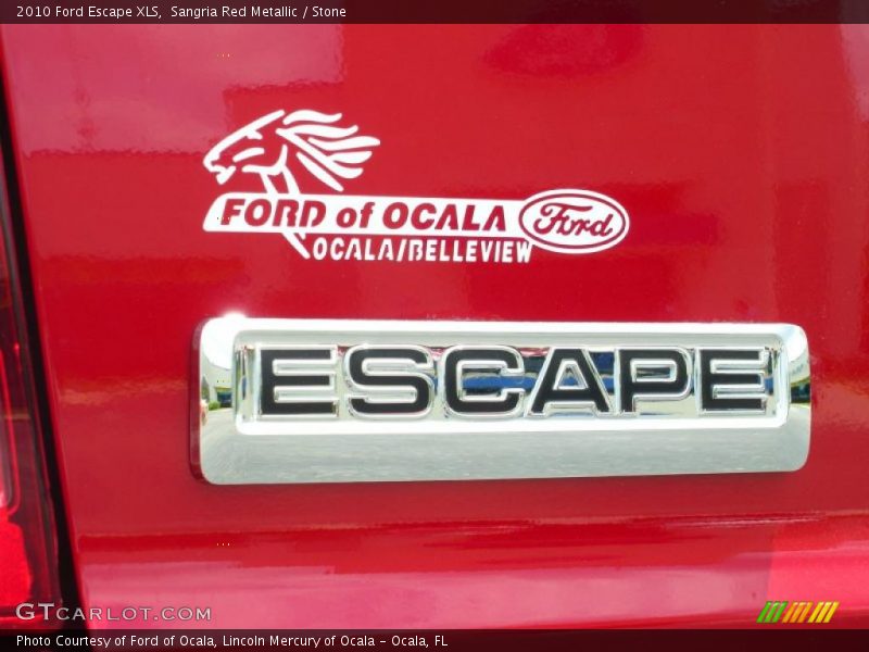 Sangria Red Metallic / Stone 2010 Ford Escape XLS