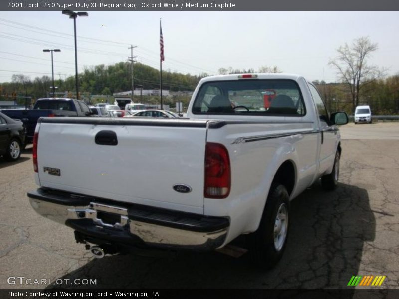 Oxford White / Medium Graphite 2001 Ford F250 Super Duty XL Regular Cab