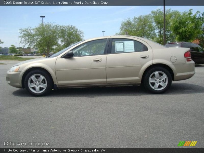 Light Almond Pearl / Dark Slate Gray 2003 Dodge Stratus SXT Sedan