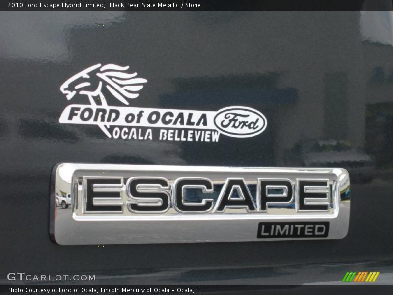 Black Pearl Slate Metallic / Stone 2010 Ford Escape Hybrid Limited