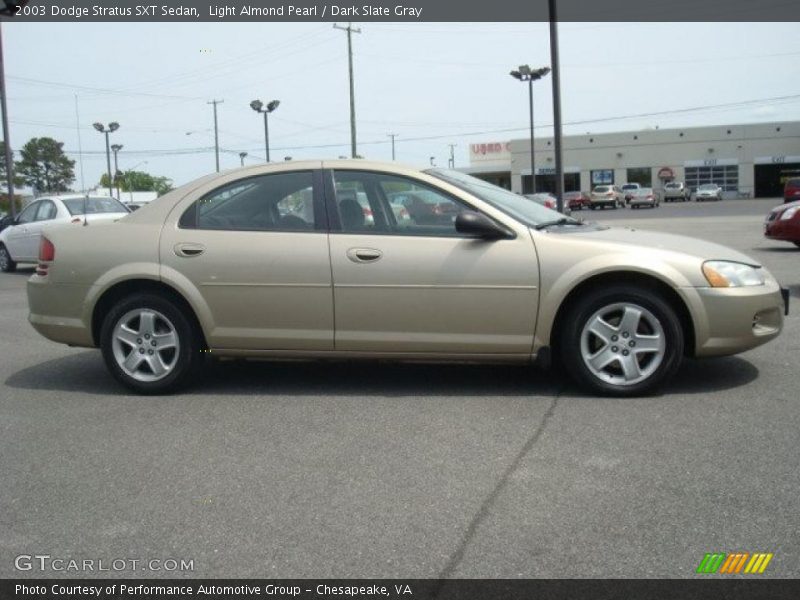 Light Almond Pearl / Dark Slate Gray 2003 Dodge Stratus SXT Sedan