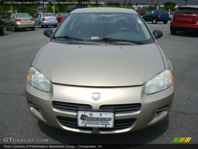 Light Almond Pearl / Dark Slate Gray 2003 Dodge Stratus SXT Sedan