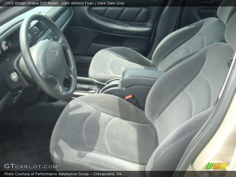 Light Almond Pearl / Dark Slate Gray 2003 Dodge Stratus SXT Sedan