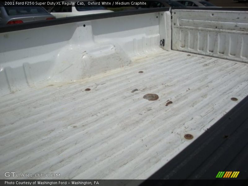 Oxford White / Medium Graphite 2001 Ford F250 Super Duty XL Regular Cab