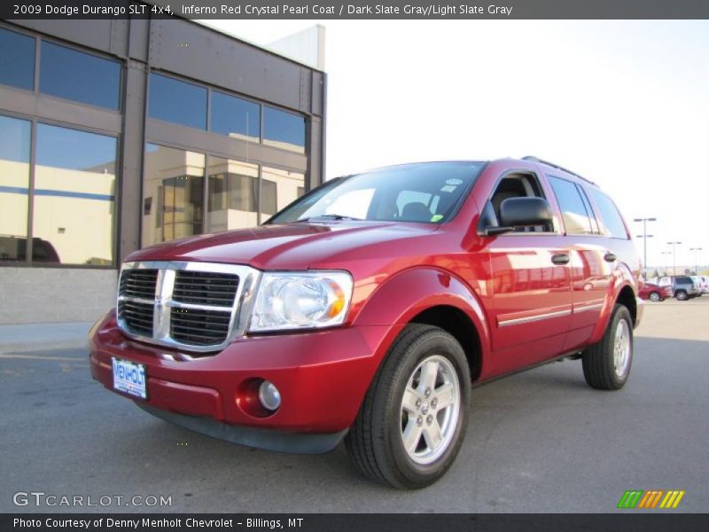 Inferno Red Crystal Pearl Coat / Dark Slate Gray/Light Slate Gray 2009 Dodge Durango SLT 4x4