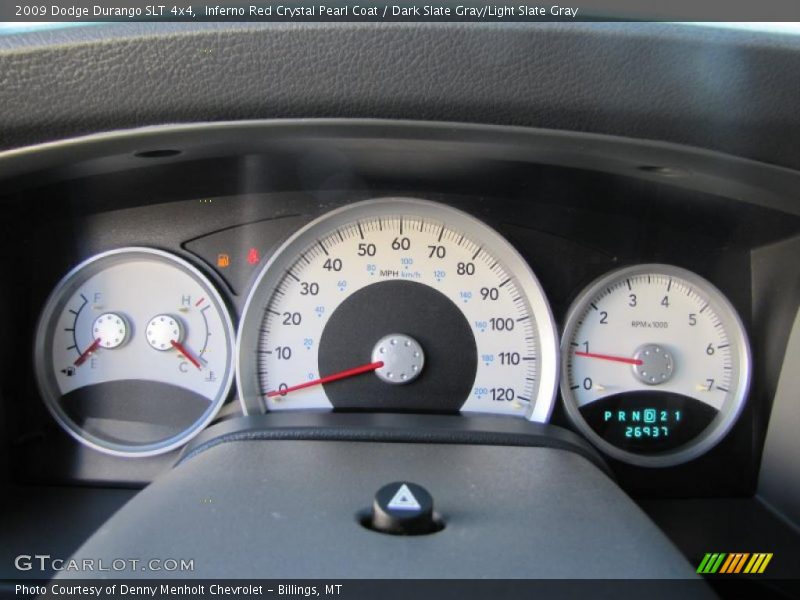 Inferno Red Crystal Pearl Coat / Dark Slate Gray/Light Slate Gray 2009 Dodge Durango SLT 4x4