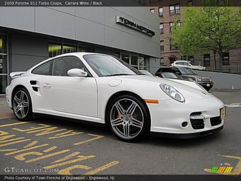 Carrara White / Black 2009 Porsche 911 Turbo Coupe