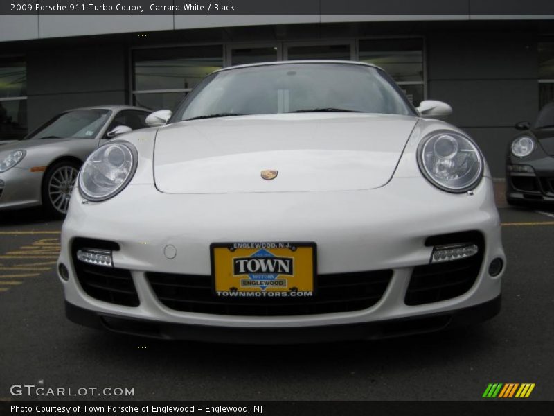 Carrara White / Black 2009 Porsche 911 Turbo Coupe