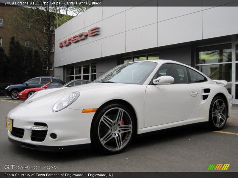 Carrara White / Black 2009 Porsche 911 Turbo Coupe