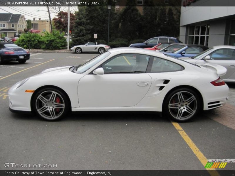 Carrara White / Black 2009 Porsche 911 Turbo Coupe