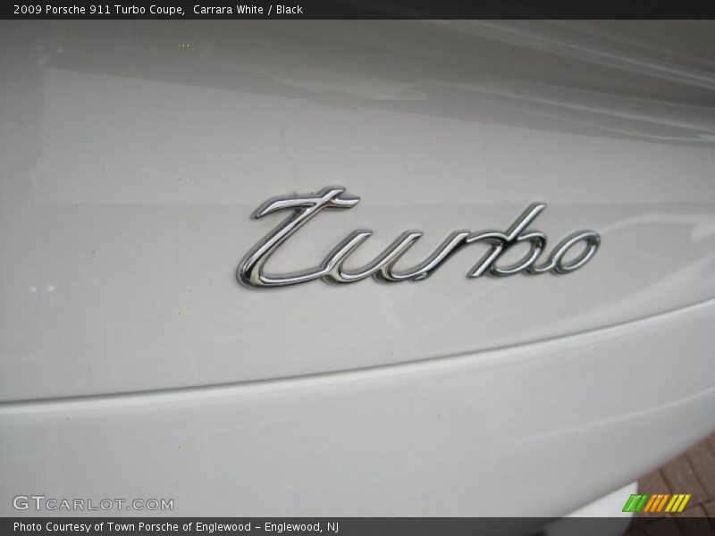 Carrara White / Black 2009 Porsche 911 Turbo Coupe