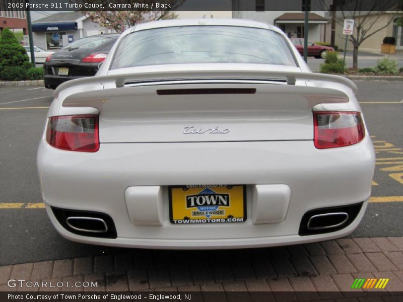 Carrara White / Black 2009 Porsche 911 Turbo Coupe