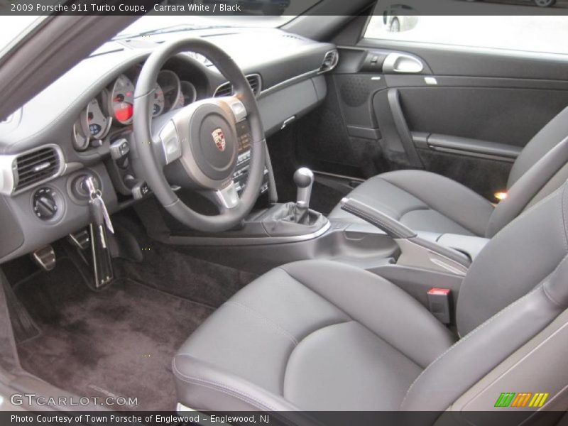 Carrara White / Black 2009 Porsche 911 Turbo Coupe