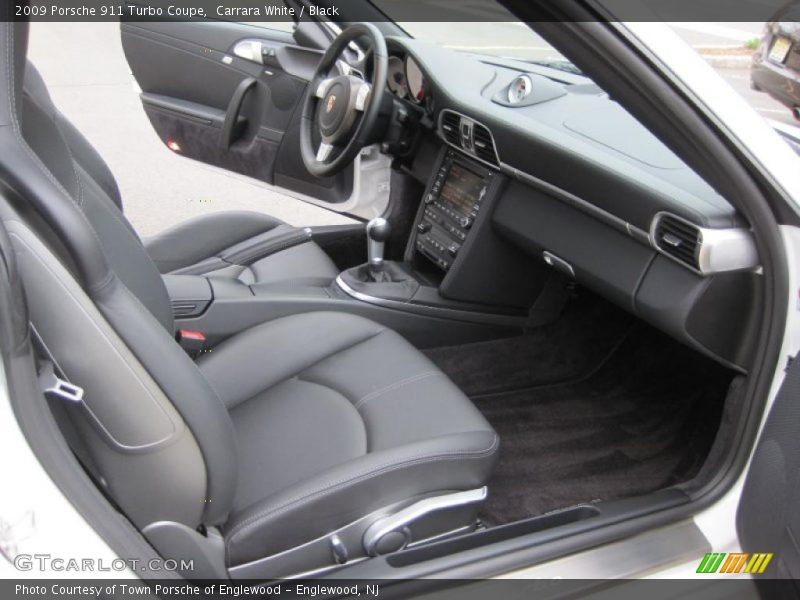 Carrara White / Black 2009 Porsche 911 Turbo Coupe