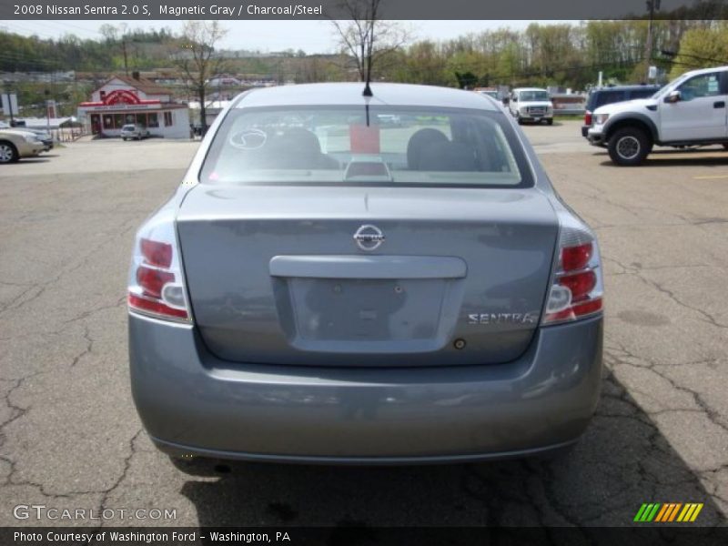 Magnetic Gray / Charcoal/Steel 2008 Nissan Sentra 2.0 S