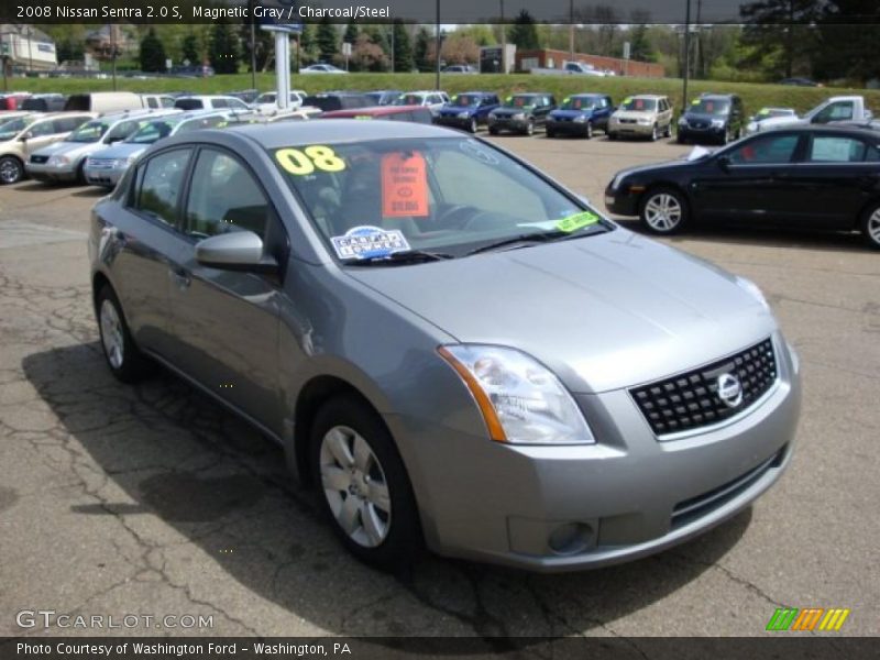 Magnetic Gray / Charcoal/Steel 2008 Nissan Sentra 2.0 S