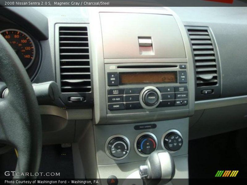 Magnetic Gray / Charcoal/Steel 2008 Nissan Sentra 2.0 S