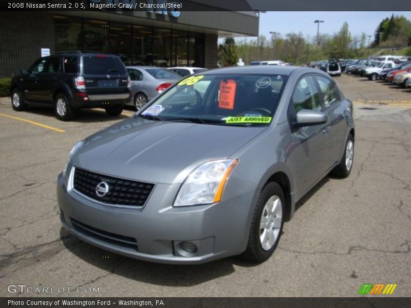 Magnetic Gray / Charcoal/Steel 2008 Nissan Sentra 2.0 S