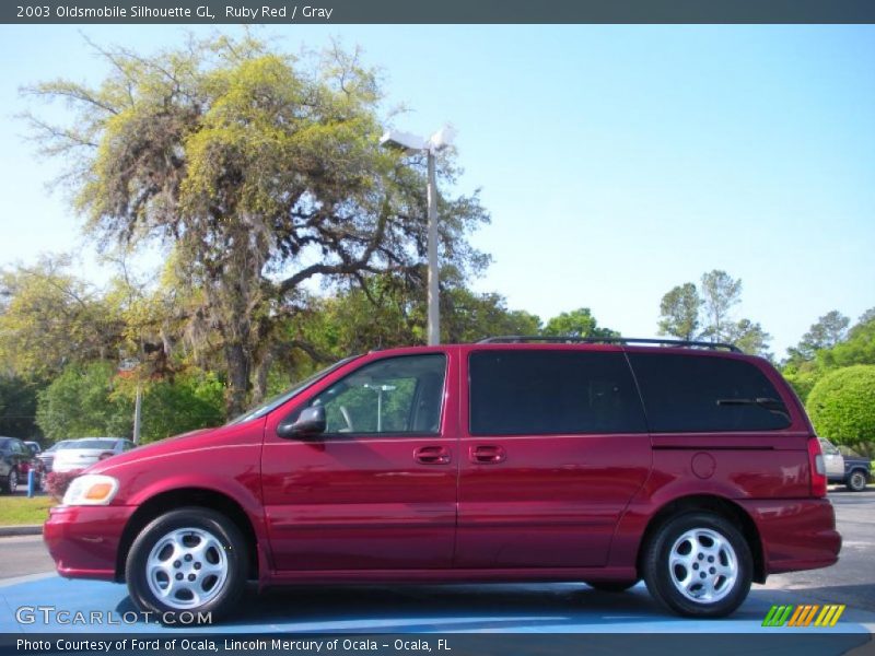 Ruby Red / Gray 2003 Oldsmobile Silhouette GL