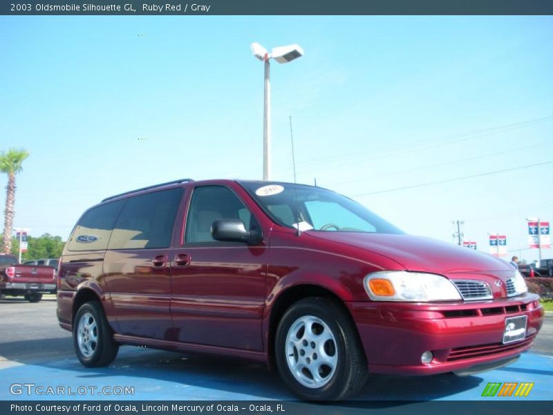 Ruby Red / Gray 2003 Oldsmobile Silhouette GL