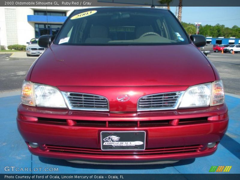 Ruby Red / Gray 2003 Oldsmobile Silhouette GL