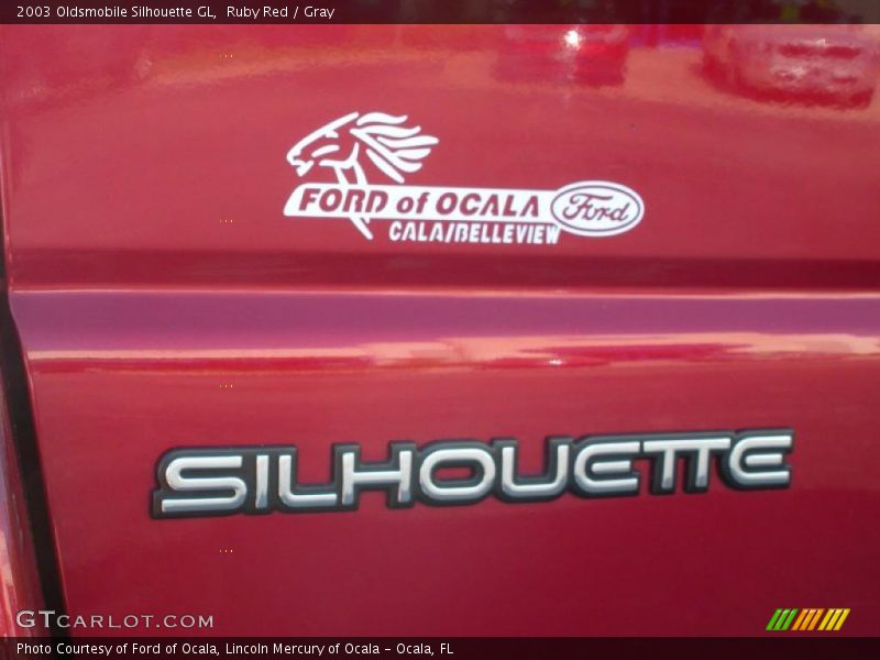 Ruby Red / Gray 2003 Oldsmobile Silhouette GL
