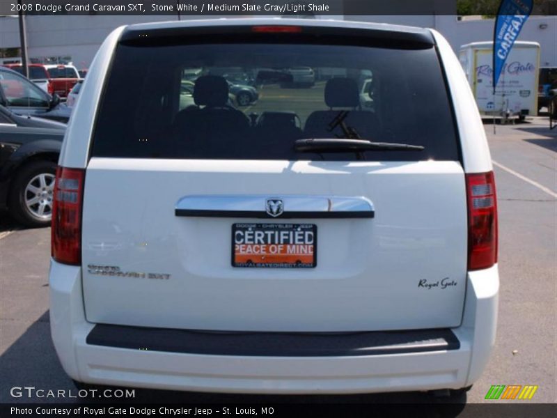 Stone White / Medium Slate Gray/Light Shale 2008 Dodge Grand Caravan SXT