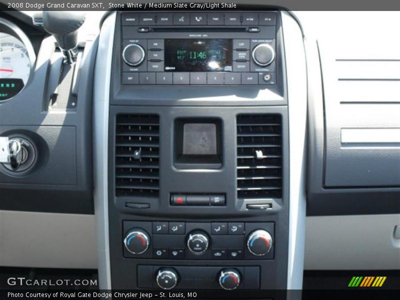 Stone White / Medium Slate Gray/Light Shale 2008 Dodge Grand Caravan SXT