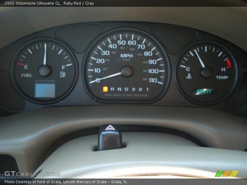 Ruby Red / Gray 2003 Oldsmobile Silhouette GL