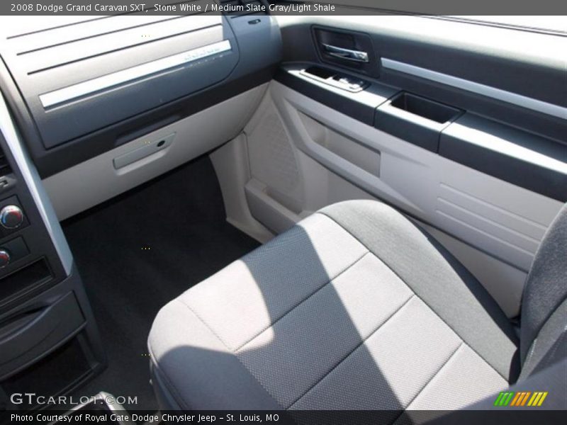 Stone White / Medium Slate Gray/Light Shale 2008 Dodge Grand Caravan SXT