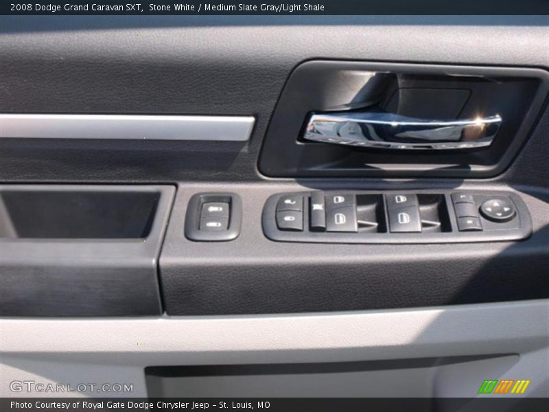 Stone White / Medium Slate Gray/Light Shale 2008 Dodge Grand Caravan SXT