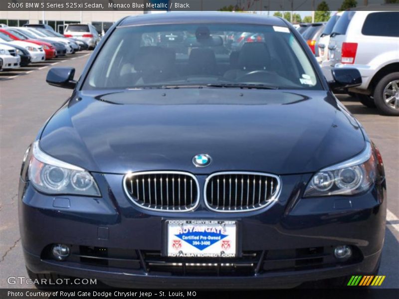Monaco Blue Metallic / Black 2006 BMW 5 Series 525xi Sedan