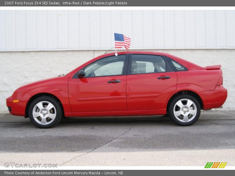 Infra-Red / Dark Pebble/Light Pebble 2007 Ford Focus ZX4 SES Sedan