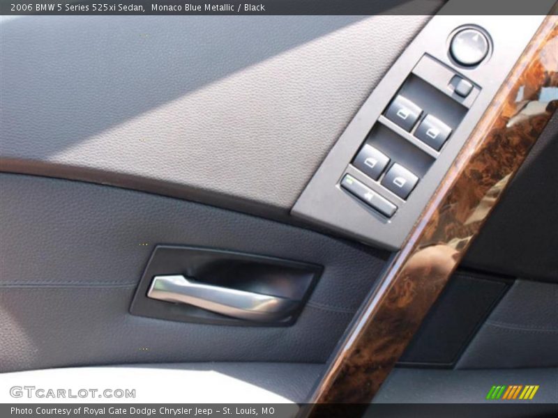 Monaco Blue Metallic / Black 2006 BMW 5 Series 525xi Sedan