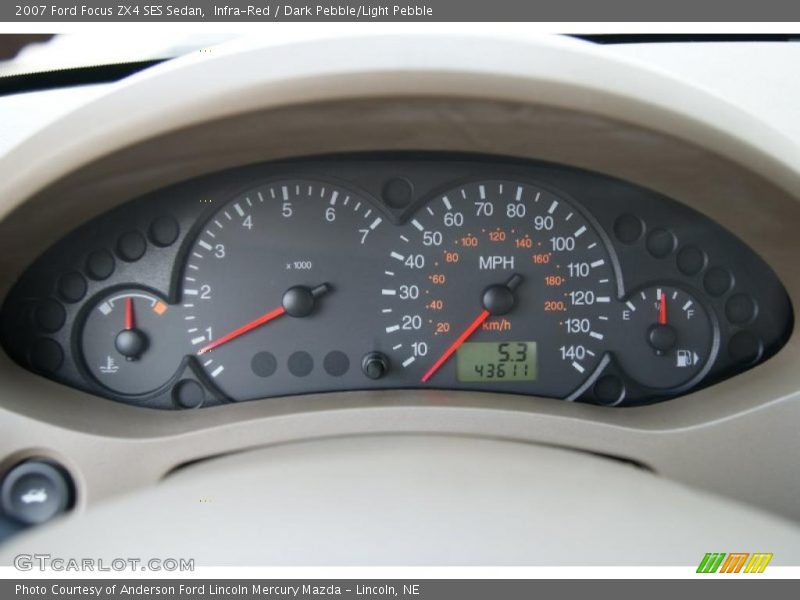 Infra-Red / Dark Pebble/Light Pebble 2007 Ford Focus ZX4 SES Sedan