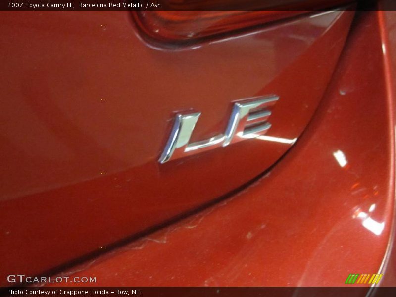 Barcelona Red Metallic / Ash 2007 Toyota Camry LE