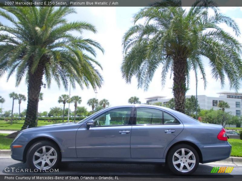 Platinum Blue Metallic / Ash 2007 Mercedes-Benz E 350 Sedan