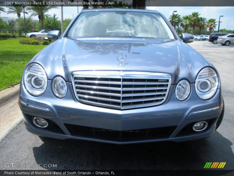 Platinum Blue Metallic / Ash 2007 Mercedes-Benz E 350 Sedan